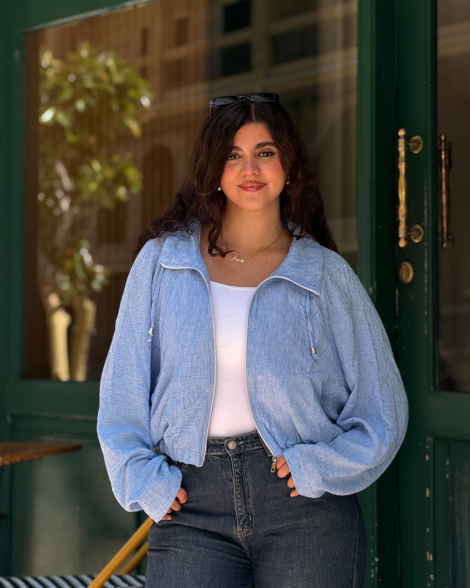 Butterfly linen jacket