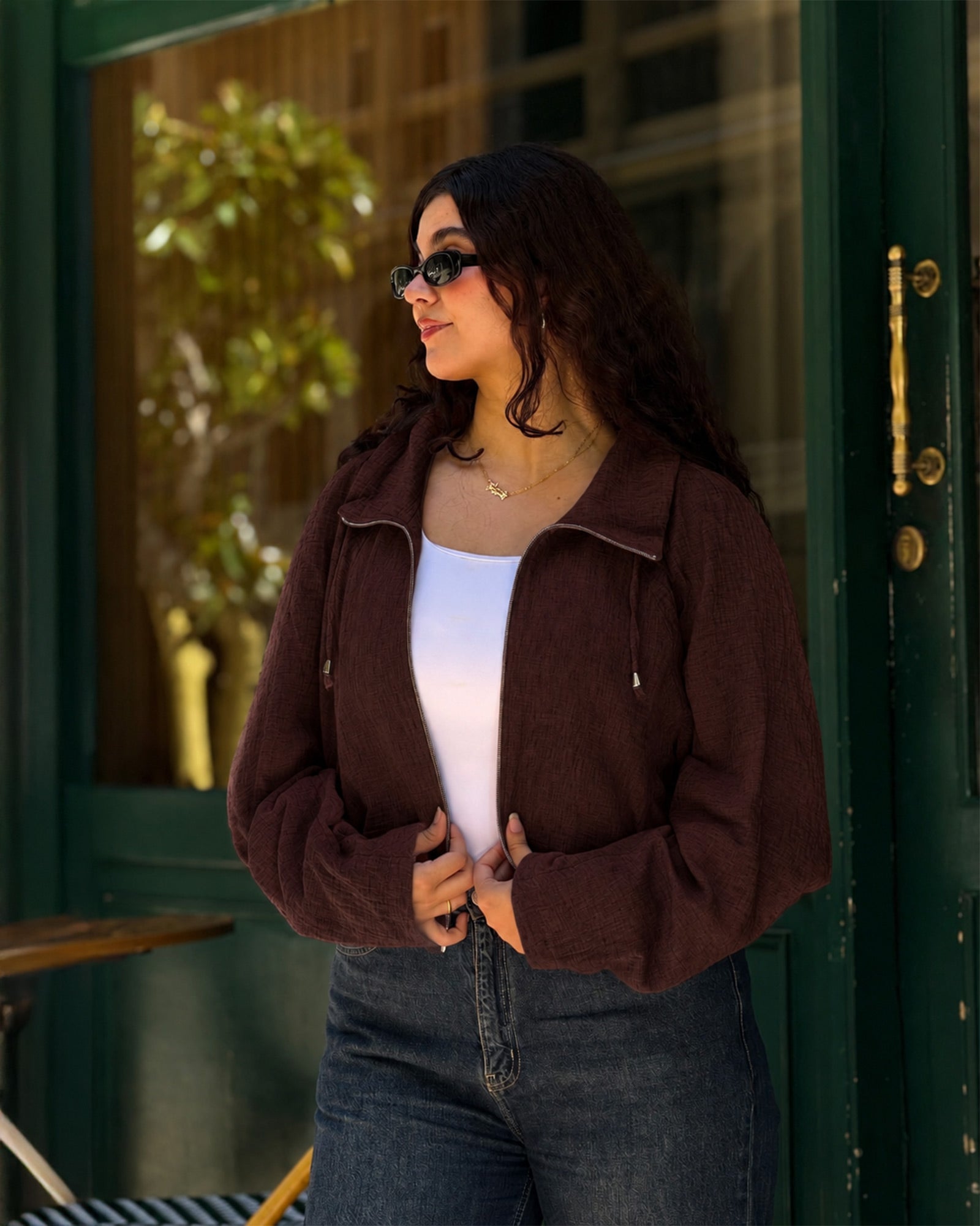 Butterfly linen jacket