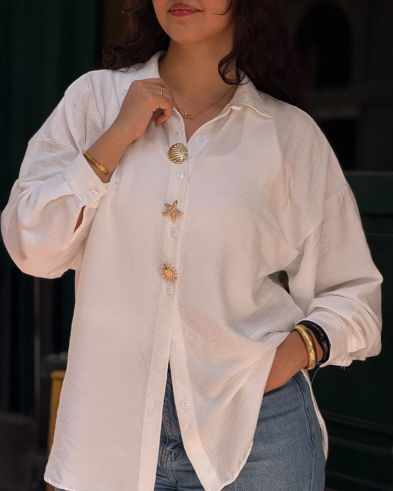 Oversized linen shirt