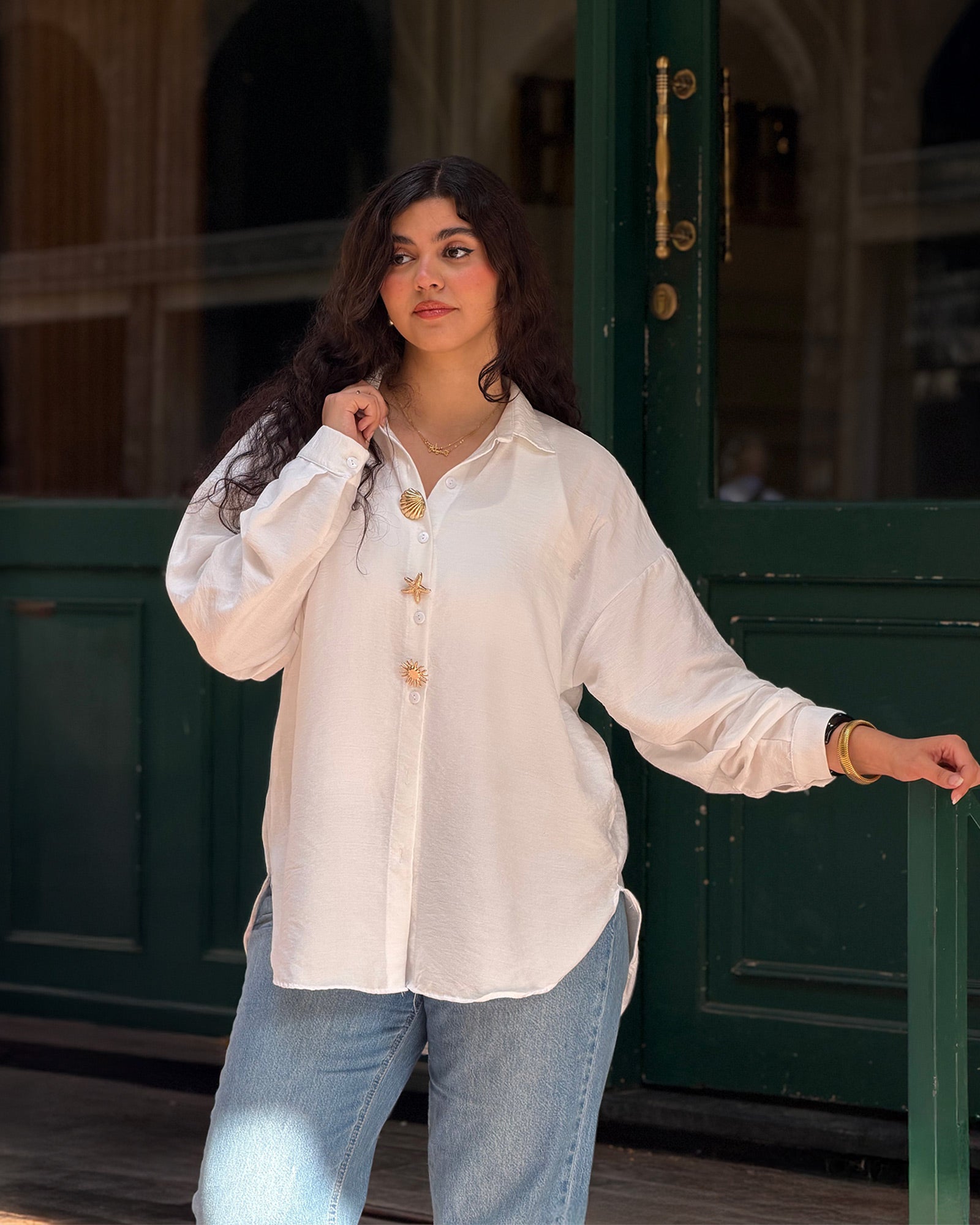 Oversized linen shirt